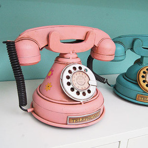 빈티지 전화기 핑크 (인테리어소품)