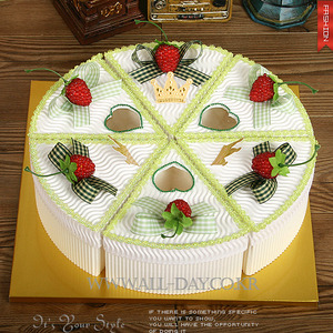 그린베리 골판지케익(케이크선물상자)