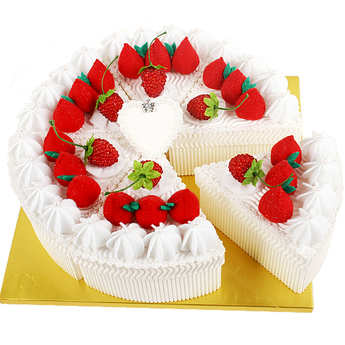 스트로베리-L 골판지펠트 케익(케이크선물상자)