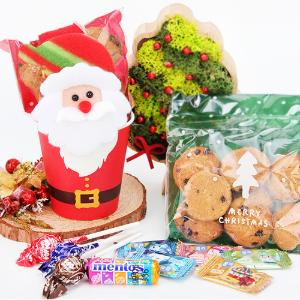 해피 크리스마스 팔찌+쿠키+사탕+비타민 실속세트