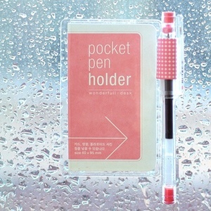 [pocket pen holder (pink black)]