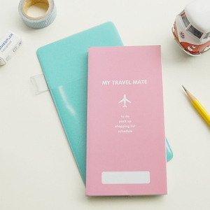 [Travel Folding Notecolor (pink)]