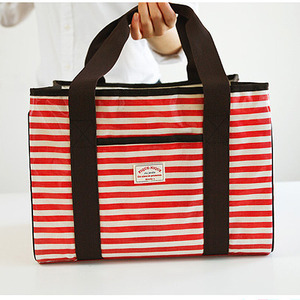 [Cooler Bag - L (red stripe)]
